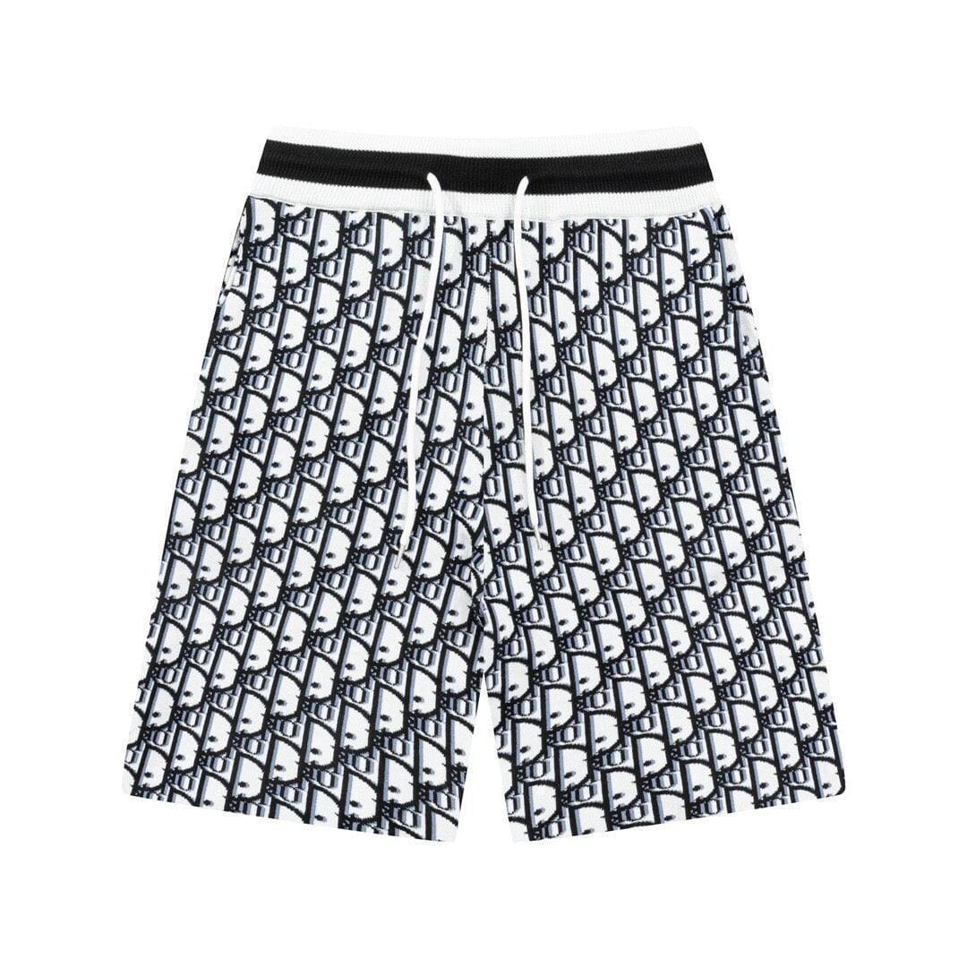 Dior Knit Basketball Shorts 'Black/White'