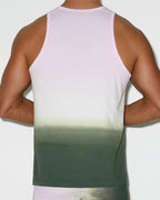 Dip Dye Relaxed Tank Lilac Green