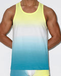 Dip Dye Relaxed Tank Breeze Blue