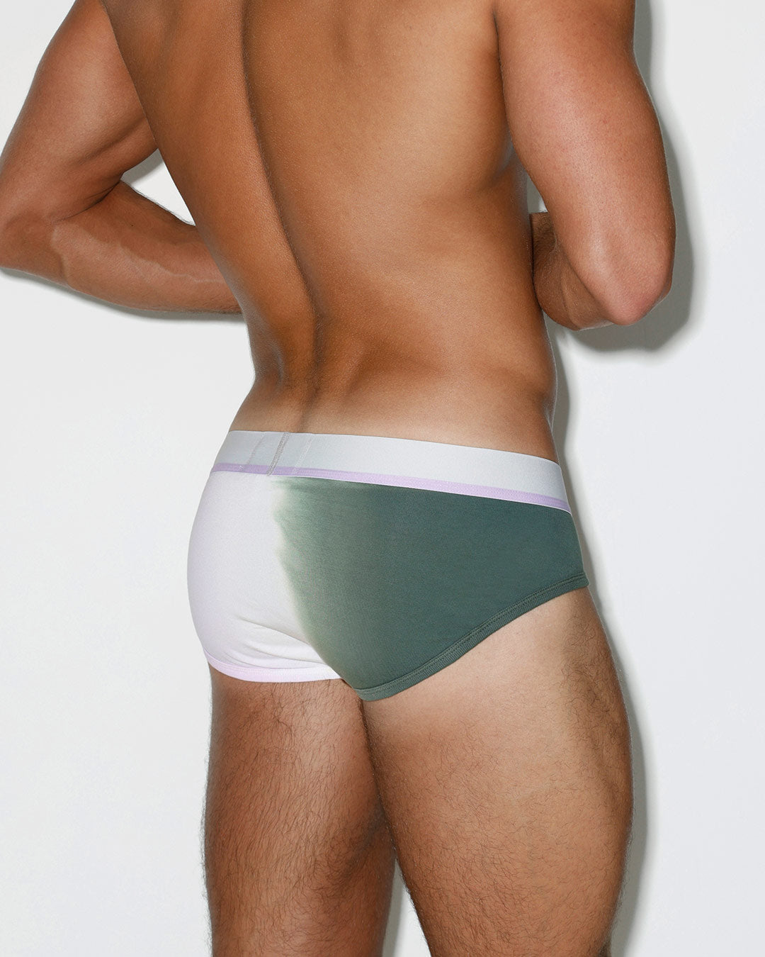 Dip Dye Low Rise Brief Lilac Green