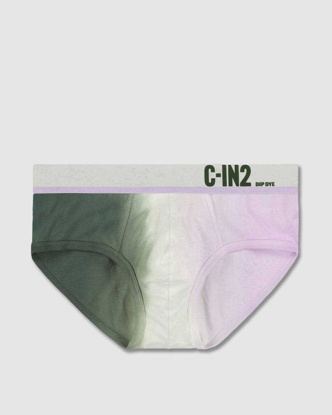 Dip Dye Mid Rise Brief Lilac Green