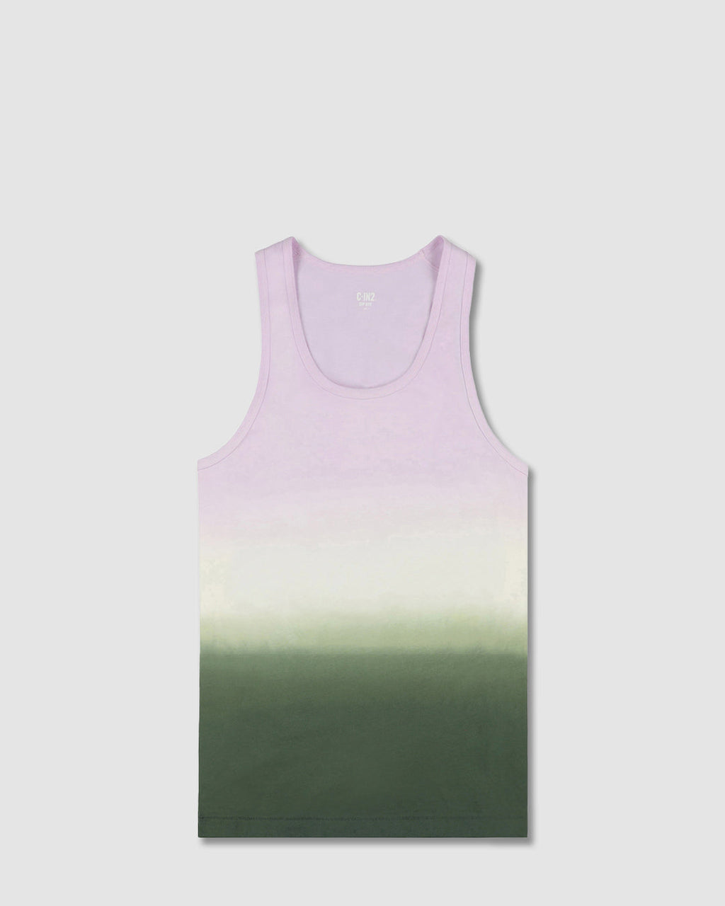 Dip Dye Relaxed Tank Lilac Green
