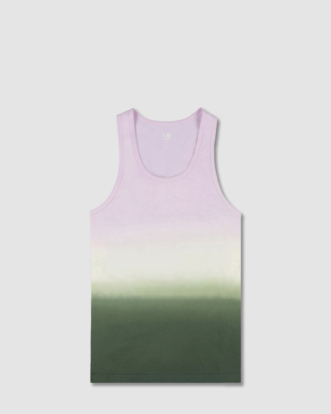 Dip Dye Relaxed Tank Lilac Green
