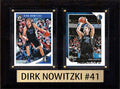 Dirk Nowitzki 2 Card Plaque 6x8 2024 2025 Hoops Donruss Panini Dallas Mavericks