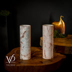 Divina Claire Onyx Table Lamp Pair #1