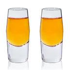 Raye Heavy Base Crystal Shot Glasses Set of 2