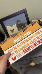 50 Ways to Spoil Your Dog - Funny Kitchen Office Desk Spiral Flip Book Signs