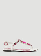 Dolce & Gabbana Women Crystal Embellished Majolica Sandals