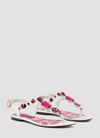 Dolce & Gabbana Women Crystal Embellished Majolica Sandals