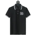 Dolce Gabbana Black T-Shirt With Collar