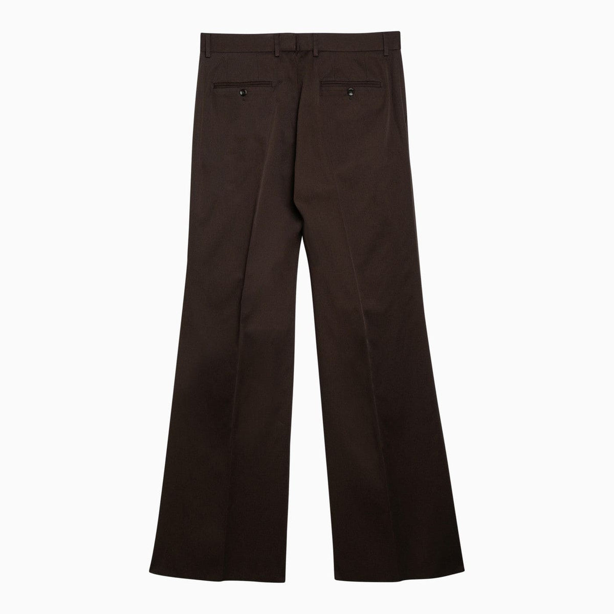 Dolce&Gabbana Brown Flared Cotton Trousers