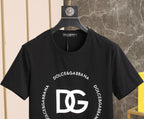 Dolce & Gabbana T-Shirt Without Collar 'Black & White'