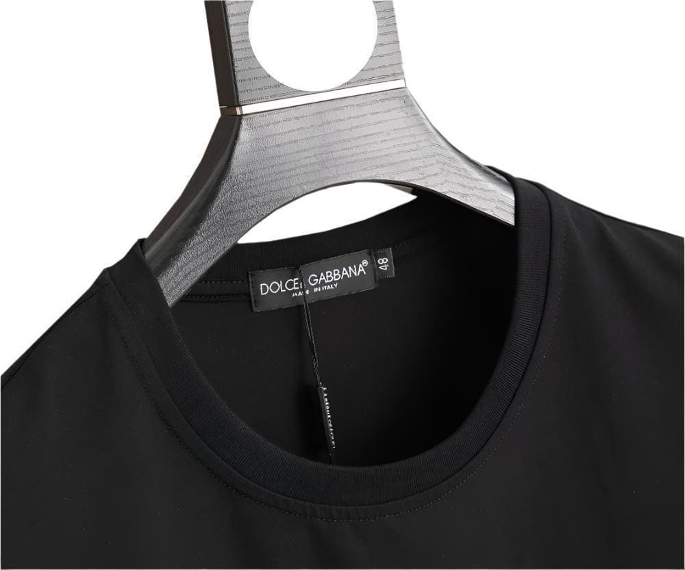 Dolce & Gabbana T-Shirt Without Collar 'Black & White'
