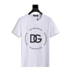 Dolce & Gabbana T-Shirt Without Collar 'White & Black'
