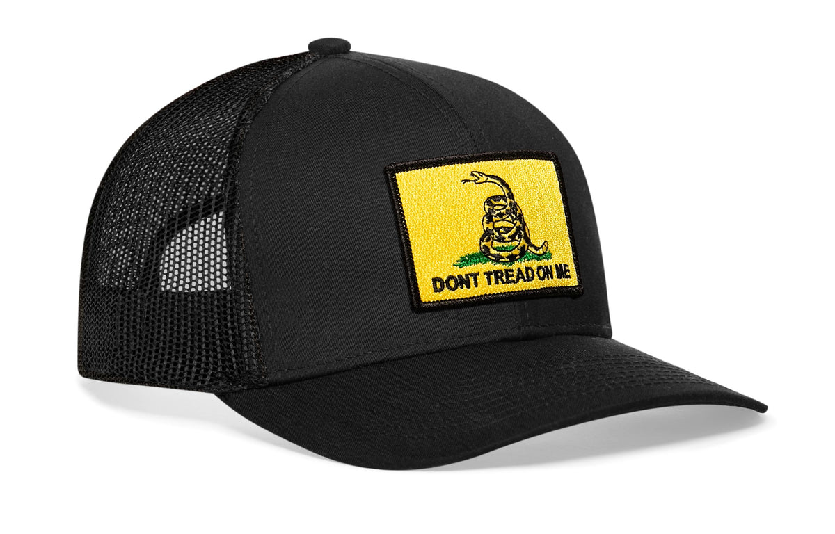 Dont Tread On Me Trucker Hat  |  Gadsden Flag Snapback