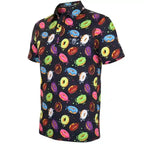 Glazed & Confused Cool Stretch Men's Golf Shirt (Multicolor)