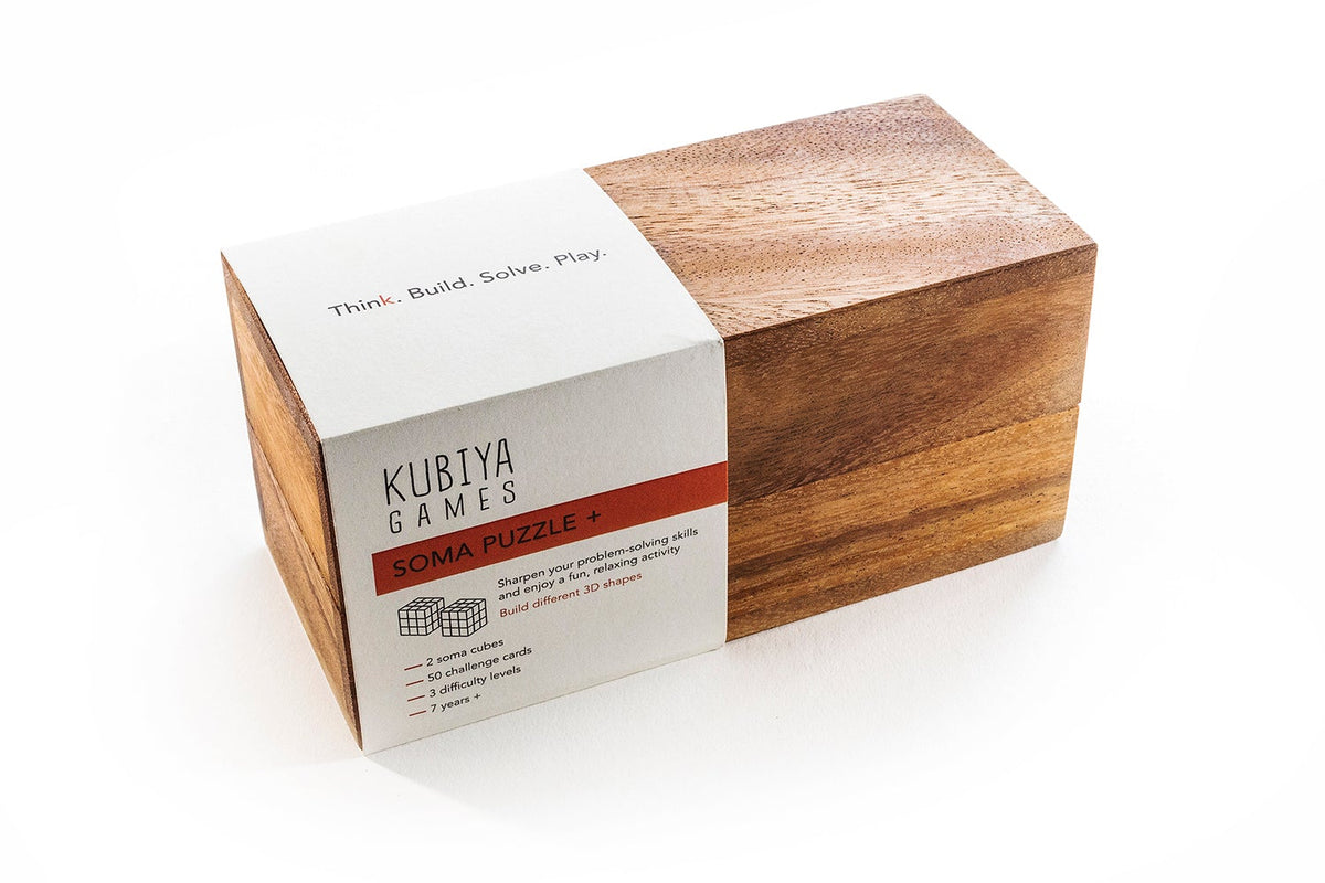 Soma Cube Puzzle - two sets with 50 challenge cards