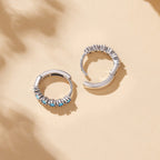 925 Sterling Silver Turquoise Earrings for Women 1.4x0.5cm