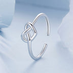 925 Sterling Silver & Plated White Gold 1.6mm Ring for Women