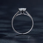 925 Sterling Silver Moissanite & CZ Ring Size 6 for Women