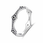 925 Sterling Silver Ring with Pavé Setting CZ, Size 6.0