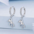 925 Sterling Silver Plated Platinum Earrings