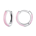 925 Sterling Silver Enamel Oxidized Earrings for Women