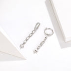 925 Sterling Silver Earrings with Pavé Set CZ