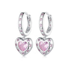 925 Sterling Silver Pavé Setting CZ Earrings for Women