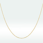 925 Sterling Silver Gold Plated 40cm Necklace for Women