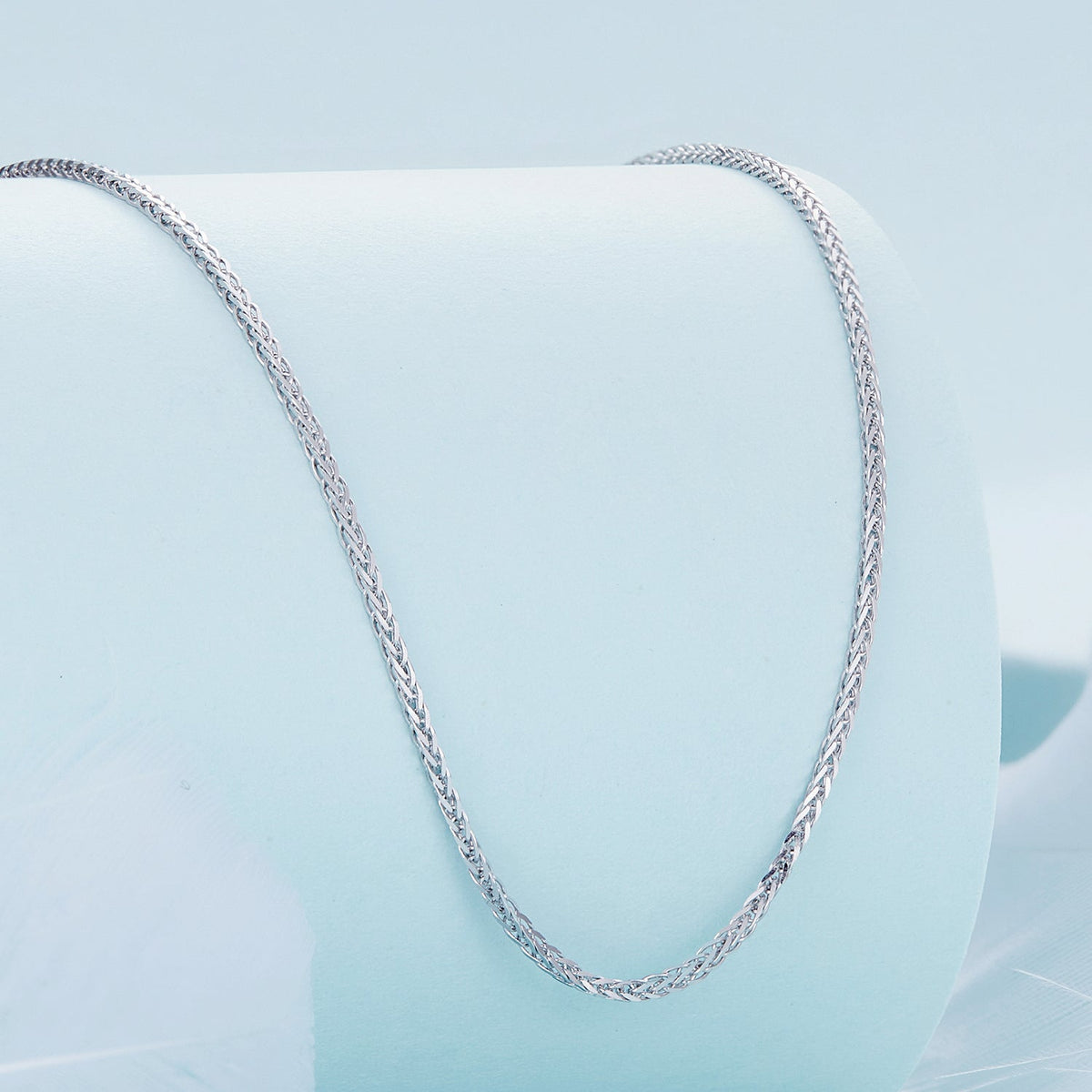 925 Sterling Silver Platinum Plated 45cm Chain Length Necklace for Women
