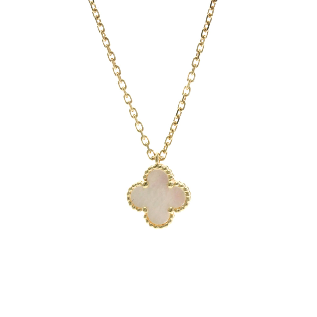 Van Cleef & Arpels Sweet Alhambra Necklace — Pearl, Gold, and Good Luck
