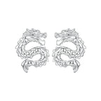 925 Sterling Silver Plated White Gold Earrings