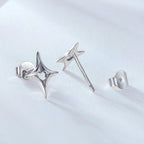 925 Sterling Silver Earrings 1.2x0.9cm