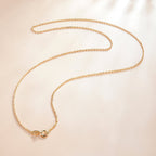 925 Sterling Silver Gold Plated 40cm Necklace for Women