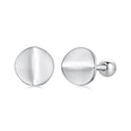 925 Sterling Silver + White Gold Plated Earrings