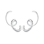 925 Sterling Silver CZ Pavé Earrings for Women