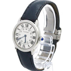Cartier Ronde Solo SM Steel & Leather Quartz Ladies Watch — WSRN0019