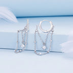 925 Sterling Silver Pavé Setting CZ Earrings for Women