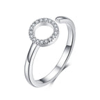 925 Sterling Silver Ring with Pavé Set CZ
