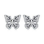 925 Sterling Silver Oxidized Silver Earrings for Women