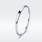 925 Sterling Silver Ring - Size 5.0, 2mm Width, S925 for Women