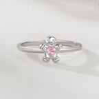 925 Sterling Silver White Gold Plated Pavé Setting CZ Ring