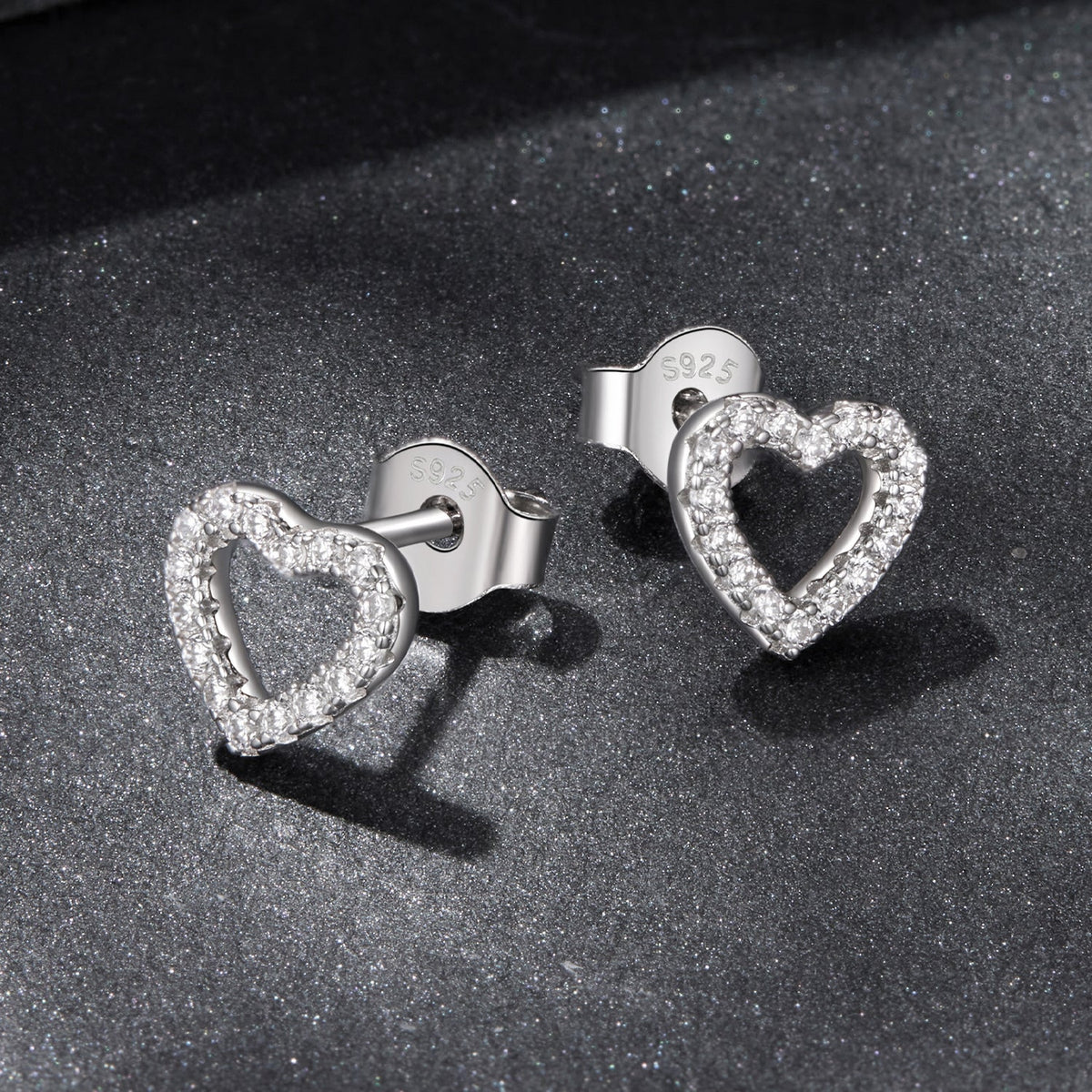 925 Sterling Silver Moissanite 0.10 Carat Earrings for Women