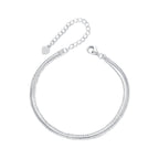 925 Sterling Silver & White Gold Plated Bracelet
