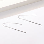 925 Sterling Silver Plated Platinum Earrings