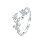 925 Sterling Silver Pave Setting CZ 1.5mm Ring