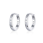925 Sterling Silver Earrings with Pavé Setting CZ for Women
