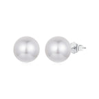 925 Sterling Silver Earrings with Quality Shell Pearl in White Gold Plating for Women