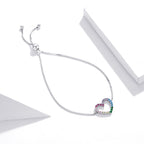 925 Sterling Silver Bracelet with Pavé Setting CZ